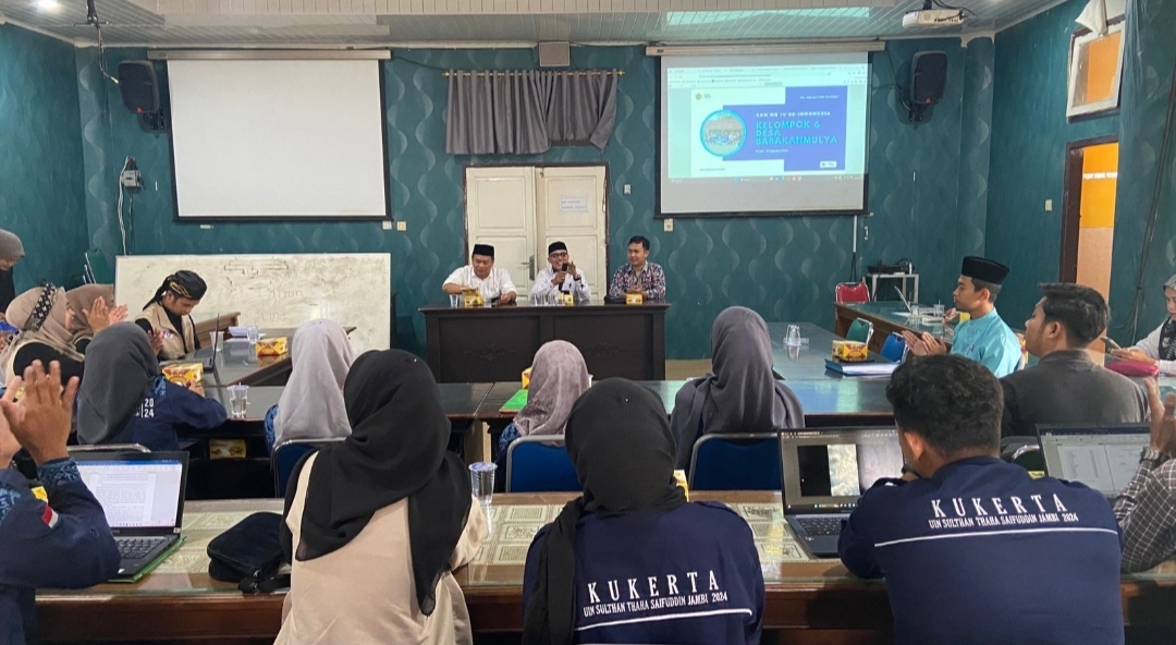 Sharing Session LPPM UIN Sultan Thaha Saifuddin Jambi bersama Mahasiswa Kuliah Kerja Nyata 2024