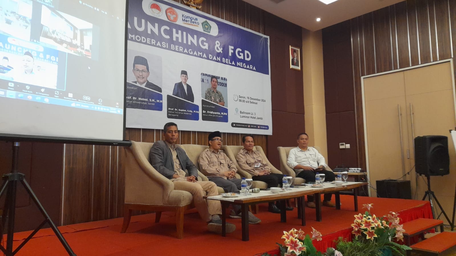 Ketua LPPM UIN Jambi: Organisasi Extra Kampus Nasionalis Berkontribusi dalam Moderasi Kampus