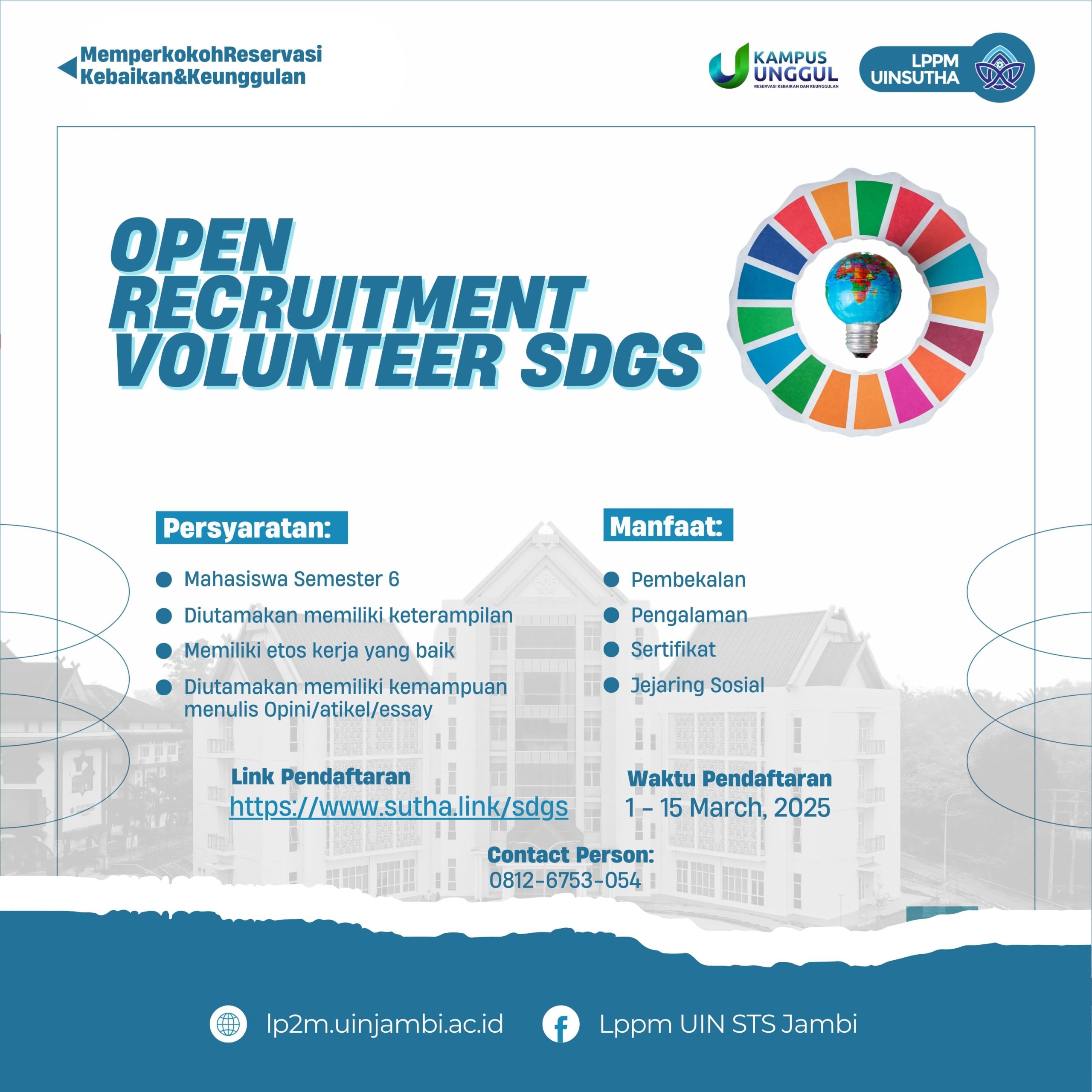 Volunteer Agenda SDGs 2025 UIN STS Jambi