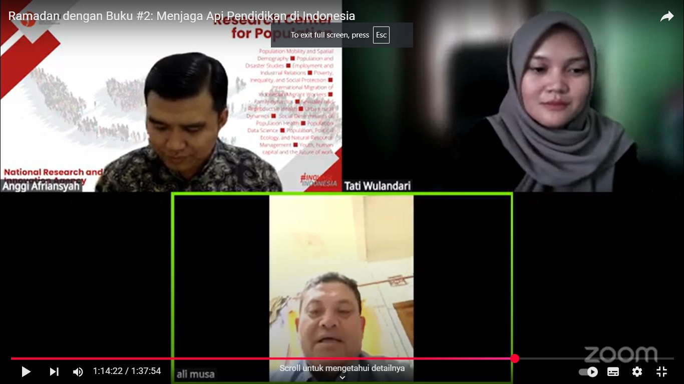 LPPM UIN Jambi Kupas Buku Karya Peneliti BRIN, “Harapan, Dilema, Pergulatan: Menjaga Api Pendidikan di Indonesia”
