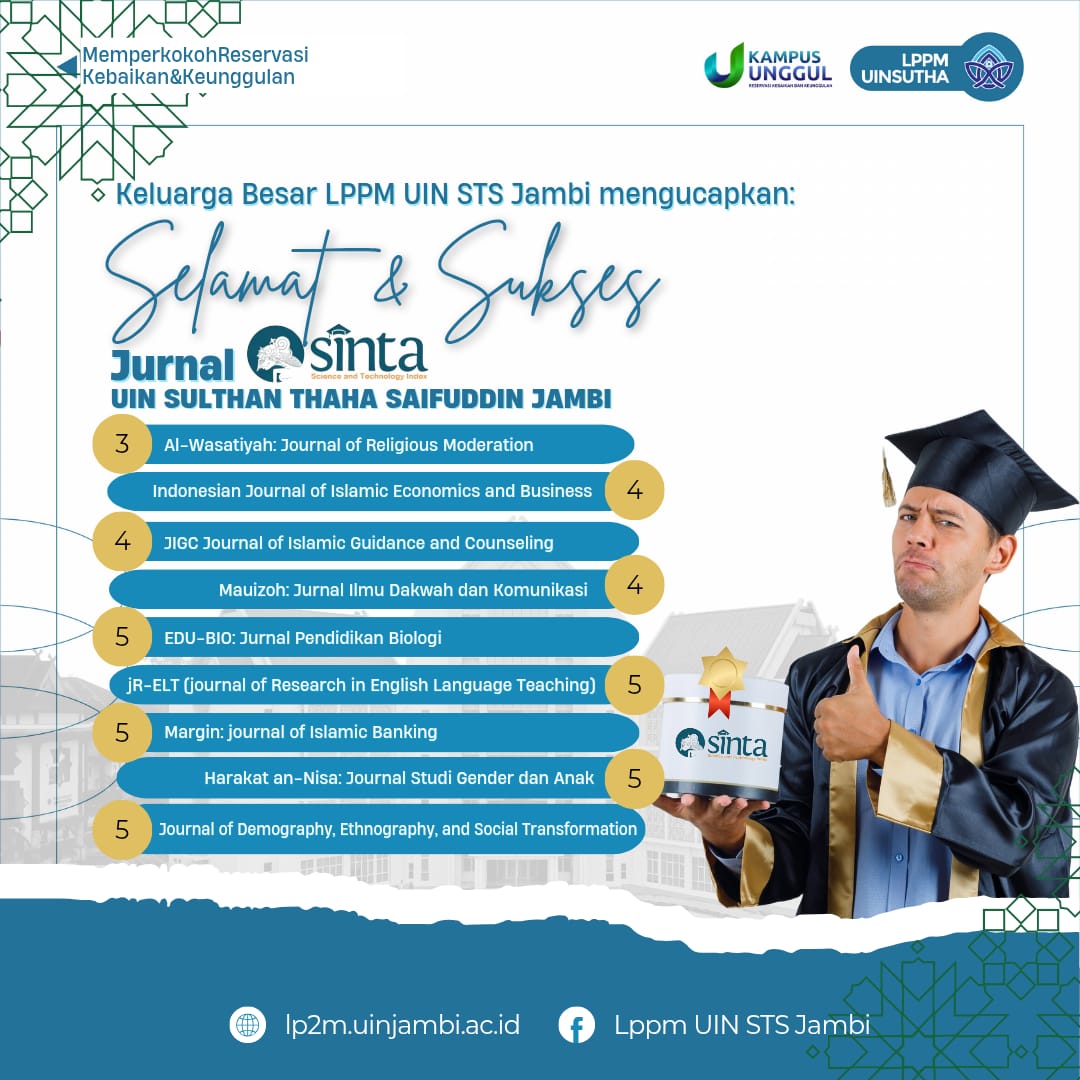 Selamat kepada Para Pengelola Jurnal di Lingkungan UIN Jambi, Berikut Jurnal Terakreditasi di Tahun 2025