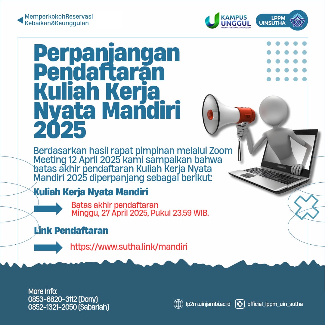 Masa Pendaftaran Kukerta Mandiri 2025 Diperpanjang, Klik Link Pendaftarannya www.sutha.link/mandiri
