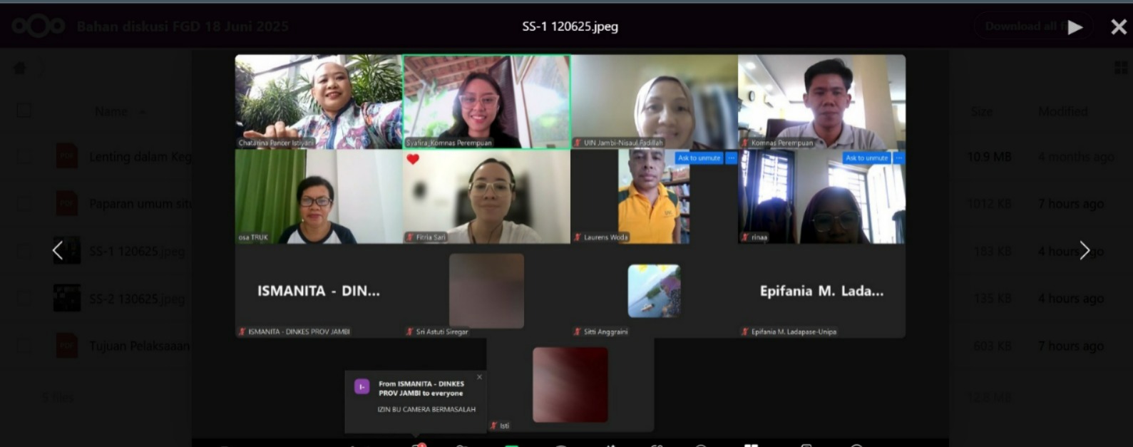 UIN Jambi Ambil Peran Strategis dalam Forum Komnas Perempuan tentang Krisis Iklim dan Gender