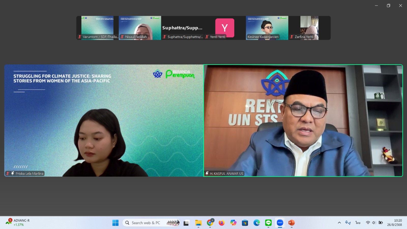UIN Jambi–Beranda Perempuan Gelar Webinar Internasional Bahas Keadilan Iklim