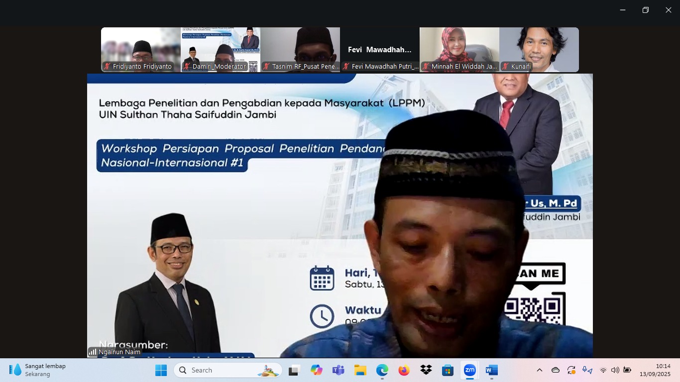 Prof. Dr. Ngainun Naim Sampaikan Strategi Menembus Proposal Mora the Air Funds 2025