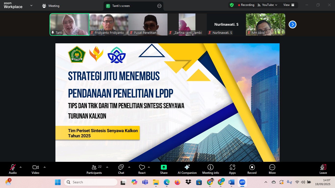 Sharing Session: Strategi Sukses Raih Pendanaan Riset MoRA The AIR Funds
