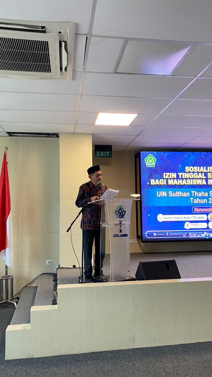 UIN Jambi Selenggarakan Sosialisasi Izin Tinggal Sementara bagi Mahasiswa Internasional
