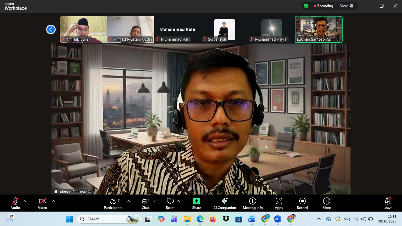Persiapan Terindeks Scopus, Jurnal Al-Wasatiyah dan Jurnal Tajdid Ikuti Coaching Clinic