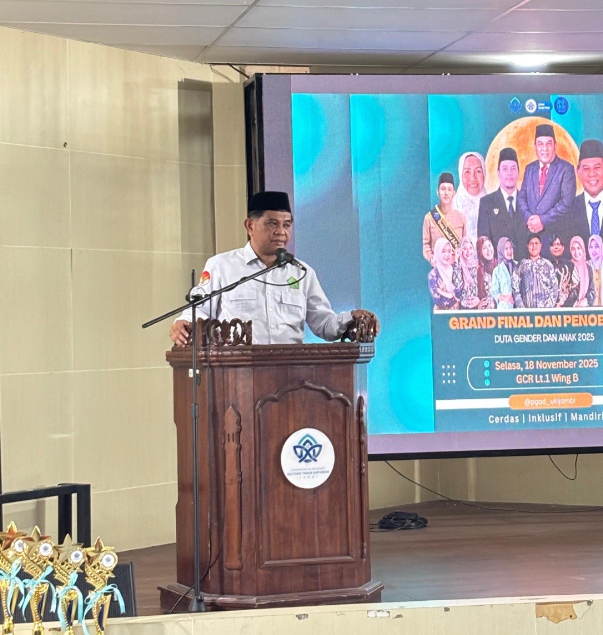 Grand Final Duta Gender dan Anak 2025, WR II: Wujud Komitmen UIN Jambi sebagai Kampus Inklusi