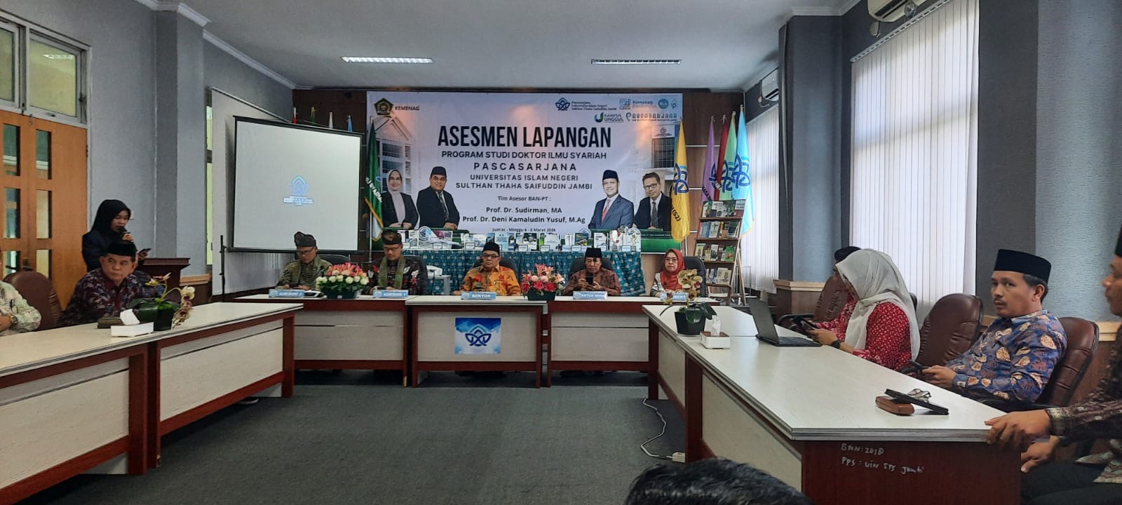 Tim LPPM Hadiri Asesmen Lapangan Doktor Ilmu Syariah UIN STS Jambi