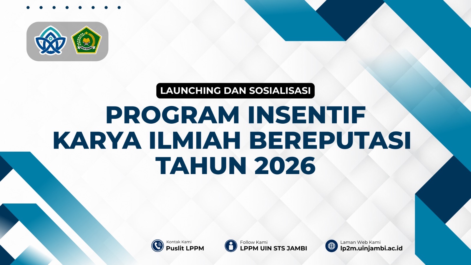 Rektor UIN STS Jambi Luncurkan Program Insentif Karya Ilmiah Bereputasi 2026