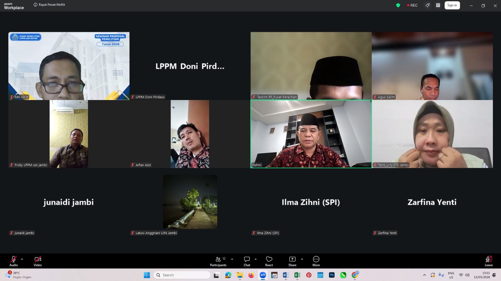 LPPM UIN Jambi Bahas Tata Kelola Dana MORA Funds, Cegah Temuan dan Maladministrasi