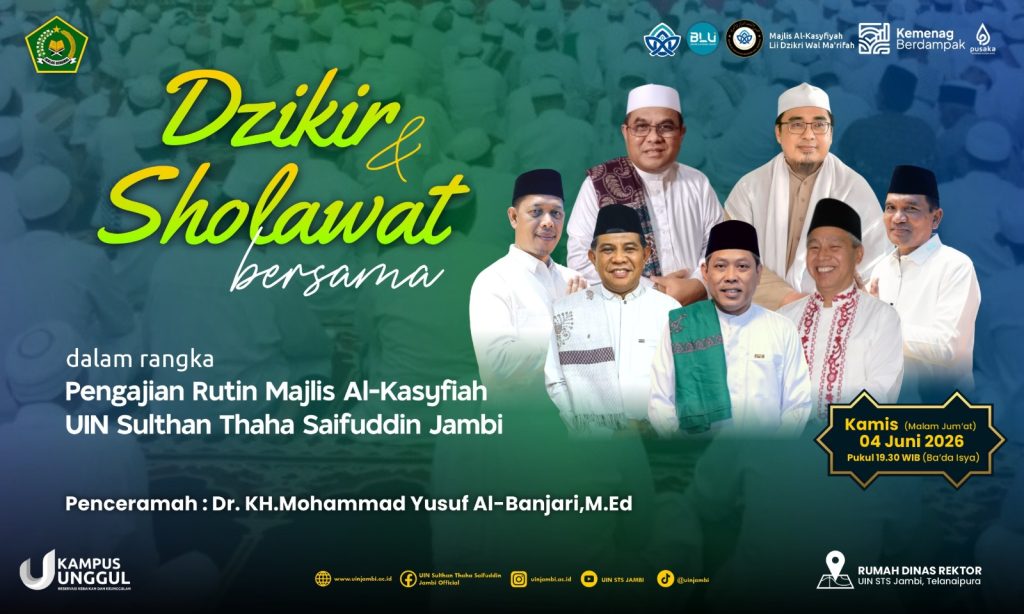 Tim LPPM Ikuti Pengajian UIN STS Jambi, Bahas Keterkaitan Syariat, Tarekat, dan Hakikat