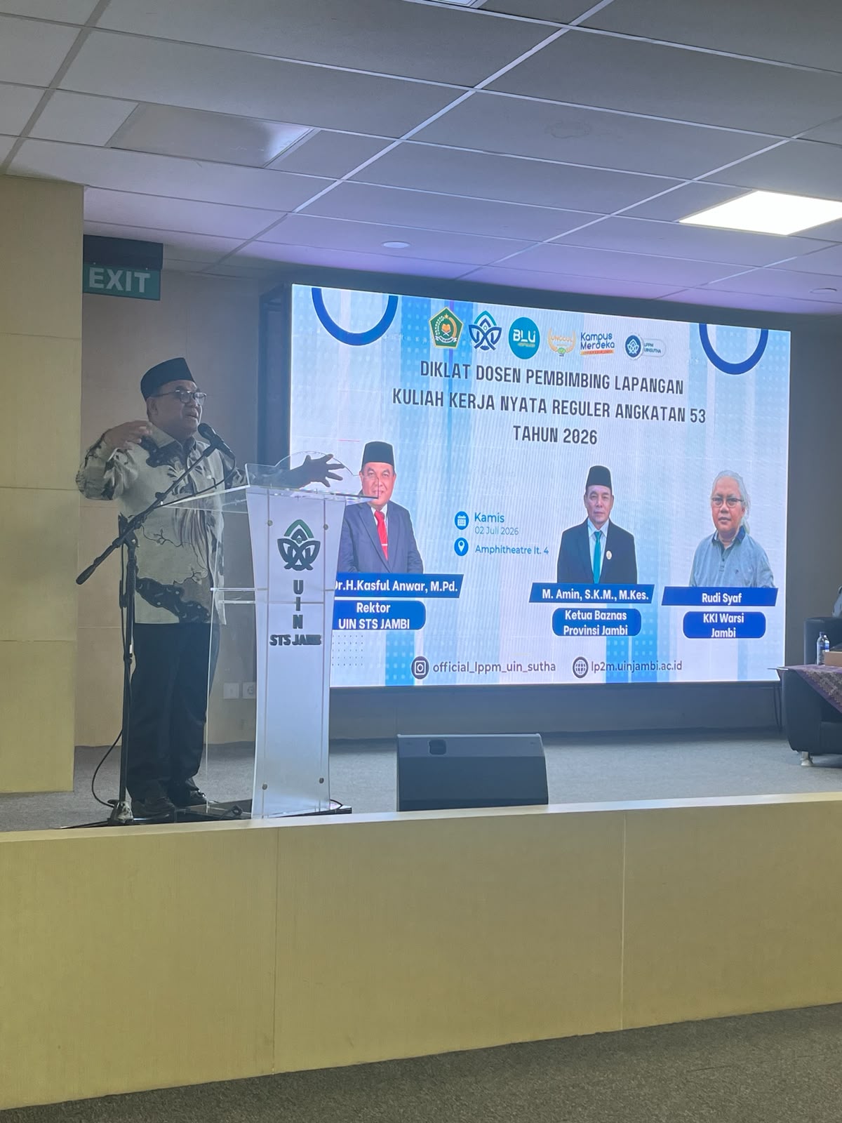 Diklat DPL KKN Reguler Angkatan ke – 53, Rektor: Mahasiswa adalah Wajah Kampus, Berikan Bimbingan Terbaik
