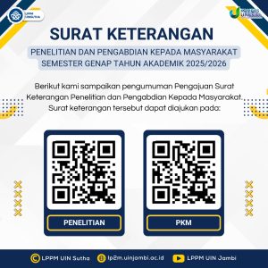 Surat Keterangan Penelitian dan Pengabdian kepada Masyarakat