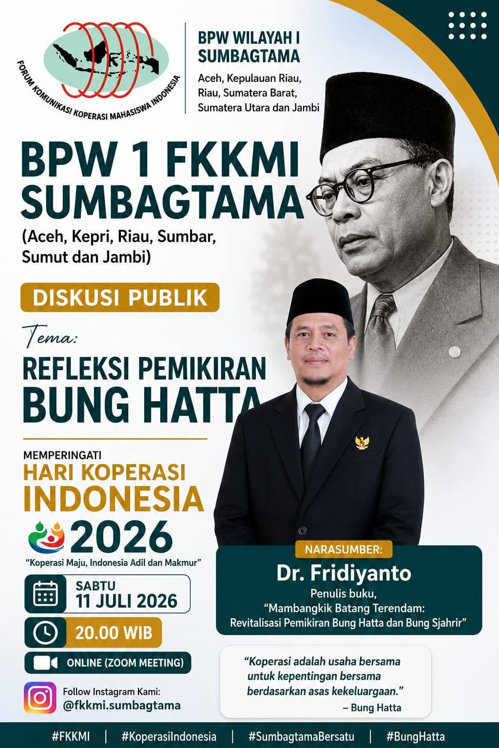 Peringati Hari Koperasi, Ketua LPPM UIN STS Jambi Ulas Pemikiran Ekonomi Bung Hatta