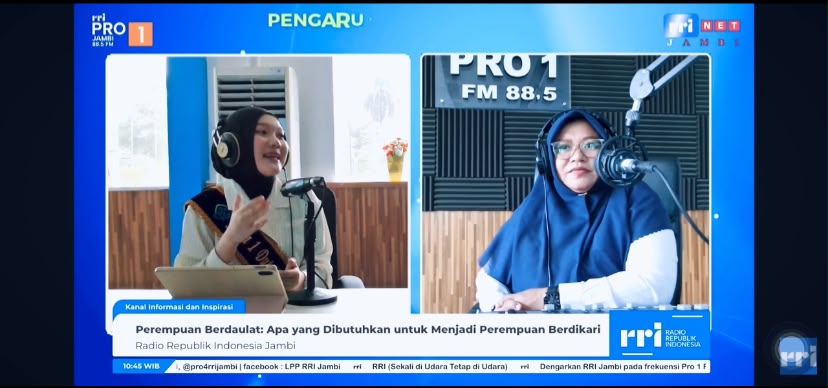 PGAD UIN STS Jambi Gaungkan Semangat Perempuan Berdikari Melalui Siaran RRI Pro 1 Jambi