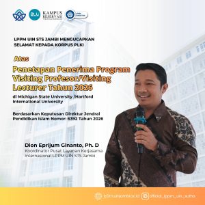 Korpus Layanan dan Kerja Sama Internasional Raih Visiting Professor Award