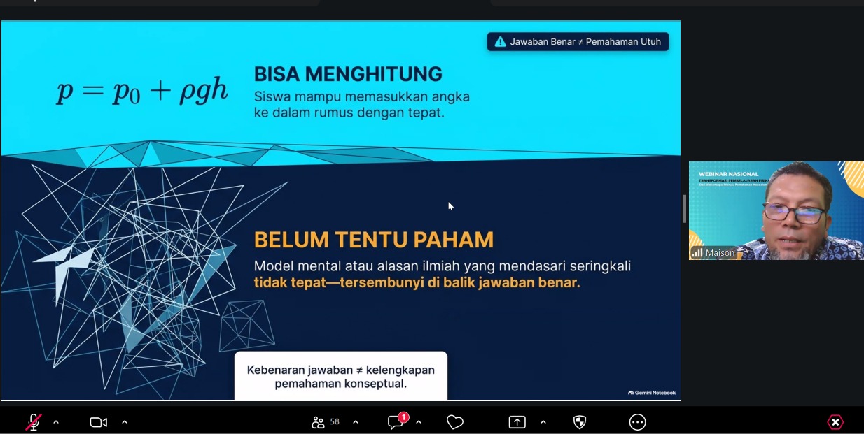 Prodi Tadris Fisika FTK dan LPPM Bedah Riset Strategi Mengatasi Miskonsepsi dalam Pembelajaran Fisika
