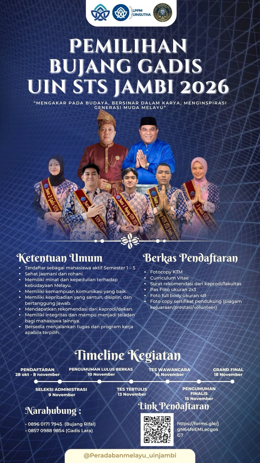 PEMILIHAN BUJANG GADIS UIN STS JAMBI 2026